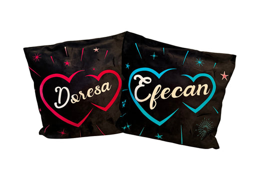 Kissen personalisiert 37x37cm mit Wunschtext Motiv Geschenk Deko Baumwolle Druck