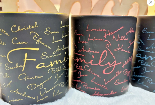 Keramiktasse mit Gravur – personalisiert