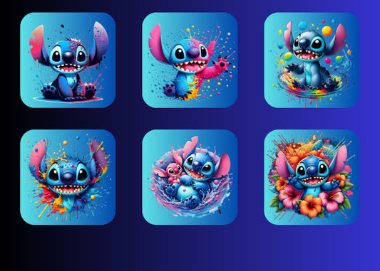 Kühlschrankmagnet mit Wunschfoto Spruch Bild  Wunschtext personalisiert Stitch