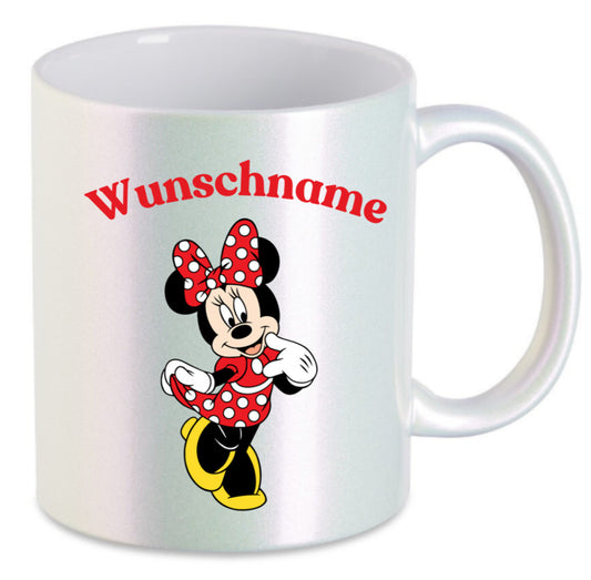 Tasse Disney personalisiert Wunschname Geschenkbecher Micky Mouse Weihnachten