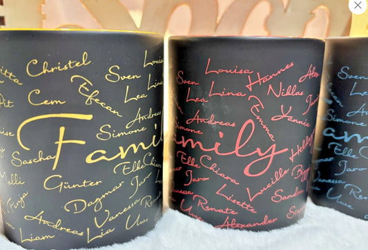 Keramik Tasse mit Gravur verschiedene Farben Geschenk Lasergravur personalisiert