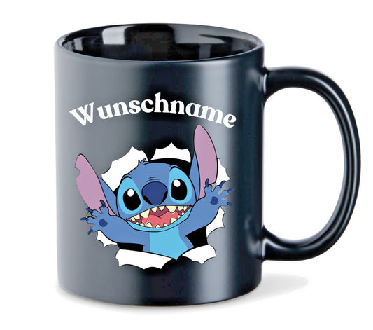 Last Minute Tasse Lilo & Stitch personalisiert Wunschname Geschenk Disney Becher